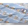 thumbnail image 2 of Soimoi Poly Georgette Fabric Floral,Clouds & Cat Kids Printed Fabric 1 Yard 52 Inch Wide, 2 of 3