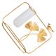 thumbnail image 1 of 1 jarrón de hojas de ginkgo nórdico, tubo de vidrio, maceta para plantas hidropónicas, decoración del hogar, dorado, 1 of 6