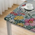 thumbnail image 4 of BANET Square Tablecloth, Spring Nottingham Garden, Wrinkle and Stain Resistant Fabric Table Cloth, Multicolor white, 4 of 7