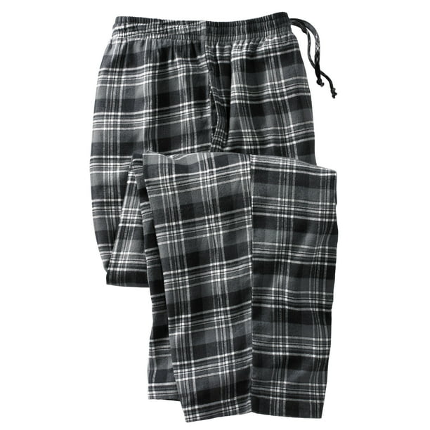 Kingsize - KingSize Men's Big & Tall Flannel Plaid Pajama Pants Pajama ...