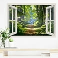 thumbnail image 6 of 3D Forest View Removable Window Wall Sticker, Nature Landscape Decal for Home Decor, 6 of 7