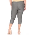 thumbnail image 4 of Women's Plus Size Casual Comfy Slim Pocket Jeggings Jeans Capri Pants, 4 of 6