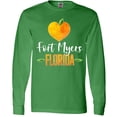 thumbnail image 3 of Inktastic Fort Myers Florida Orange in Heart Long Sleeve T-Shirt, 3 of 5