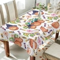 thumbnail image 4 of 60"x60" Halloween Pumpkin Tablecloth, Waterproof Washable Polyester Square Table Cover, Durable Tablecloth for Kitchen Dining Table Party Decor, 4 of 7