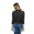 thumbnail image 6 of G-Style USA Women's 3/4 Sleeve Open Front Cropped Cardigan Sweater (S-XL), 6 of 7