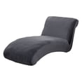 thumbnail image 1 of Cubierta de chaise lounge Sunnimix Lavable Cove Decoración Alta Mobiliario Stretch Gris, 1 of 7