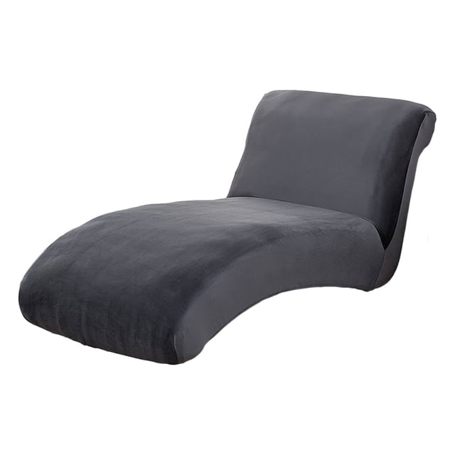 Cubierta de chaise lounge Sunnimix Lavable Cove Decoración Alta Mobiliario Stretch Gris