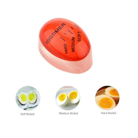 Egg Timer Color Changing Egg Timer Cooking Kitchen Resin Egg Timer for Boiling Soft or Hard Boiled Eggs