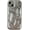 Silver, variant on for iPhone 13 Case,Water Ripple Wave Meteorite Bubble Chrome Plating Soft Phone Case (Silver)