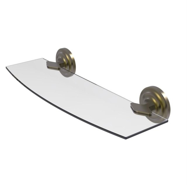 Estante de vidrio Allied Brass 18 pulgadas QN-33/18-ABR