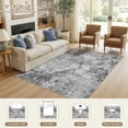 thumbnail image 6 of UERMEI 5'x7' Area Rugs for Living Room, Washable Non-slip Soft Indoor Modern Abstract Throw Rug for Bedroom Dining Room Office Home Decor Carpet, Dark Gray, 6 of 11