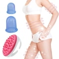 thumbnail image 1 of 2PCS Massage Cup Professional Silicone Cupping Therapy Cup with Massage Brush, 1 of 10