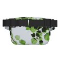 thumbnail image 3 of Disketp Watercolor Green Leaves Riñonera de Doble Capa, Bolsa de Cintura Ajustable para Viajes, Correr y Senderismo, Riñonera Ligera para Hombre y Mujer, 3 of 9