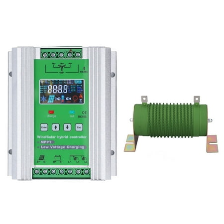 

Solar Charge Regulator Service Life Wind Solar Charge Controller Aluminum Alloy With Load Resistance For Household System DC12V 24V