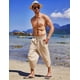 thumbnail image 3 of Pants Hombre, Pants De Lino Cordón En La 3/4 Shorts, 3 of 7
