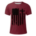 thumbnail image 4 of Xysaqa Shirts for Men Tshirts Shirts for Men American Flag Graphic Tee Men's T-Shirt, Classic Patriotic Short Sleeve Shirt for Men, Mens Big & Tall Shirts M-5Xl T Shirts for Man On Clearance, 4 of 4