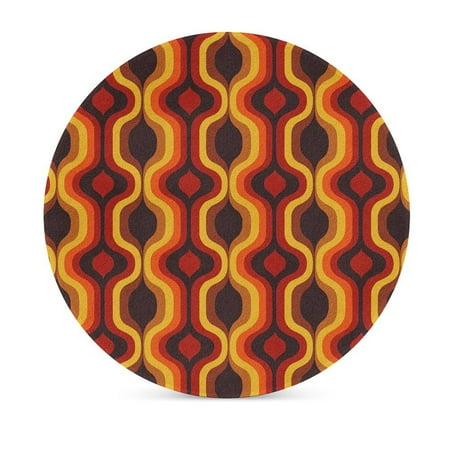 

Ceramic Coaster Retro With Funky Abstract Design Absorbent Coasters Set Suitable For Kinds Of Cups Modern Style Coasters For Coffee Table 4 Inches