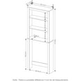thumbnail image 3 of Stylish Espresso Bath Cabinet With Layer Door Design For Versatile Storage And Display In Bathroom, Living Room, Bedroom, And More, 3 of 3