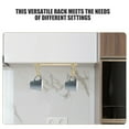 thumbnail image 3 of unbranded 2Ud Portavasos De Hierro Para Cocina Con Colgadores Resistentes Y Acabado Dorado Moderno, 3 of 8