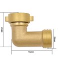thumbnail image 4 of Tubo de codo de latón Conector de instalación de tuberías de 26 mm Tipo de perilla roscada de latón para jardín Ehuebsd Accesorios para autos y motos, 4 of 9