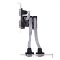 thumbnail image 1 of PCI-E to 4-Port RS232 Serial Card AX99100 Chip DB9 COM Expansion Riser Adapter Converter for Desktop PC, 1 of 6