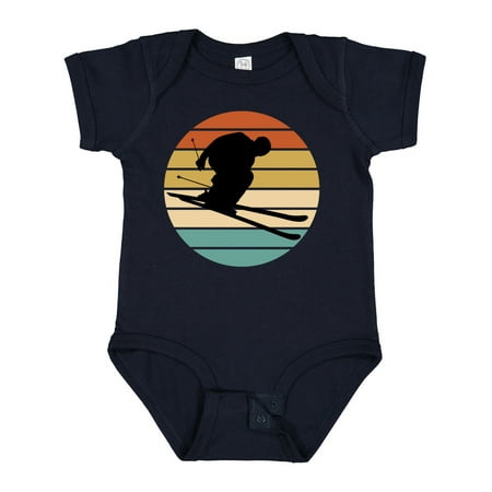 

Inktastic Skiing Retro Sunset Downhill Gift Baby Boy or Baby Girl Bodysuit