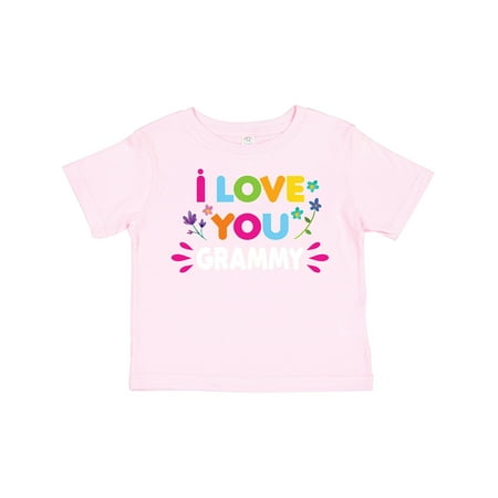 

Inktastic I Love You Grammy with Flowers Gift Toddler Toddler Girl T-Shirt