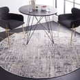 thumbnail image 2 of SAFAVIEH Toscana Fedelma Abstract Polyester Area Rug, Ivory/Grey, 6'7" x 6'7" Round, 2 of 7