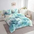 thumbnail image 3 of jejeloiu Cute Dragonfly 7-Piece Twin Bedding Sets,Blue Splatter Ink Bedding Comforter Set For Girls Teens Reversible, 3 of 8