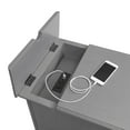 thumbnail image 3 of Martin Svensson Home Gray Elegant Chairside Table with Power, 3 of 3