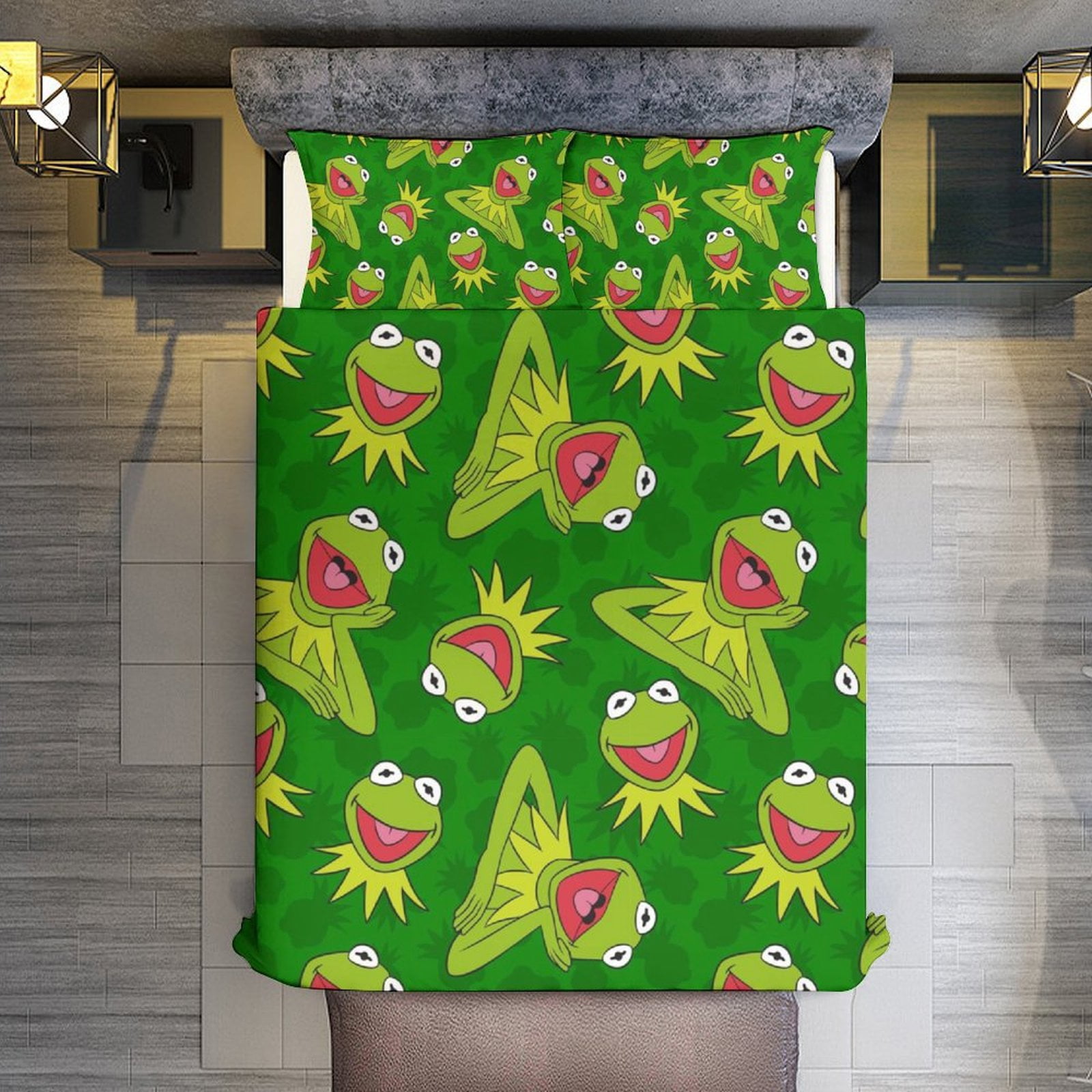 Ke-Rmit The Fro 3 Piece Comforter Bedding 1 Set Super Soft Quilt