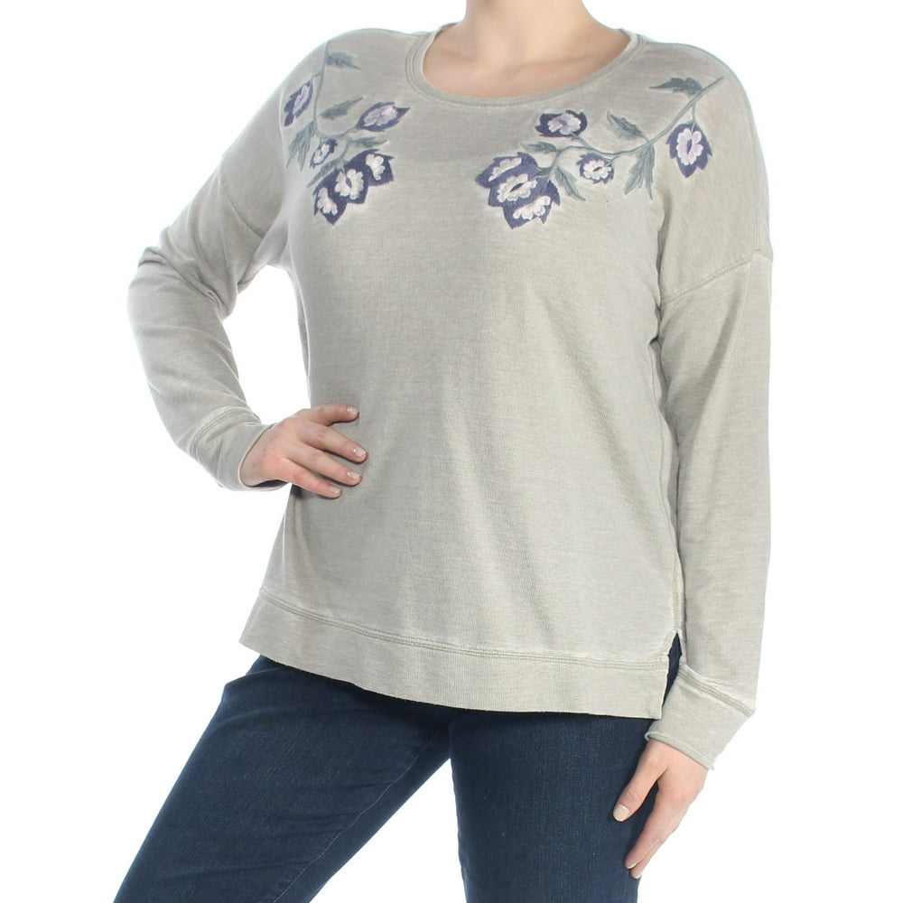 lucky brand floral sweater