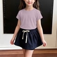 thumbnail image 5 of Amidoa Girls Short Sleeve Graphic Cute Cotton T-Shirts Kids Summer Tops Casual Soft Crewneck Tees Black Size 3T, 5 of 6