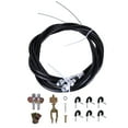 thumbnail image 1 of Zcargel Universal Rear Parking Brake Cable Kit, Emergency Electronic Brake Cables with Complete Hardware, Fits Custom Cars and Trucks, OE 330-9371, Includes Clevis, Adjusters, and Cable Supports, 1 of 12