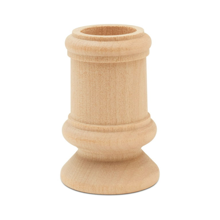 1-5/8 Wood Bean Pot Candle Cup