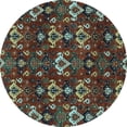 thumbnail image 1 of Ahgly Company Indoor Round Abstract Light Blue Modern Area Rugs, 8' Round, 1 of 4