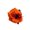 Orange C, variant on Orange Artificial Rose Plastic Faux Flower Dark Halloween Wedding Decoration Home Party 1 Pack