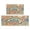 Bohemian Farmhouse Orange-5, variant on 2 Piece Bohemian Farmhouse Orange Vintage Rug Kitchen Rug Set, Decor Kitchen Rugs, Absorbent Non-Slip Washable Floor Mats, Home Indoor Runner Rugs 17"x47" 17"x30"