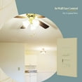 thumbnail image 6 of TOPGREENER Kalide Light Switch and 3-Speed Ceiling Fan Control Combo, in Wall Light and Fan Combination Switch, Single Pole, 2.5A, 720W, Neutral Wire Not Required, TGSFS3-I, Ivory, 6 of 6