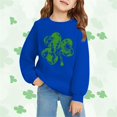 thumbnail image 2 of Mercatoo Boys Girls St 𝐏atricks Day Sweatshirt Clothes Toddler Crewneck Long Sleeve Pullover Kids Cloverss Shirt Sweater Tops, 2 of 6