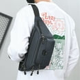 thumbnail image 6 of Byujiro Waterproof Men's Chest Bag Leisure Travel Cell Phone Bag Outdoor Sports Small Piecess Storage Crossbody Sling Bag, 6 of 6