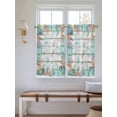 thumbnail image 2 of Beach Coastal Bathroom Window Curtain, Summer Coral Starfish Nautical Ocean Retro Light Filtering Coffee Kitchen Curtains, Bedroom Living Room Curtains 2 Panel 84"x54", 2 of 6