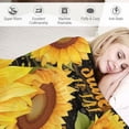 thumbnail image 3 of ARISTURING Sunflower Gifts for Women, Sunflower Blanket Positive Healing Throw Blanket, Christmas Birthday Gift for Women Blanket Soft Cozy Flannel Sunflower Decorations Blanket Mother's Day, 3 of 6