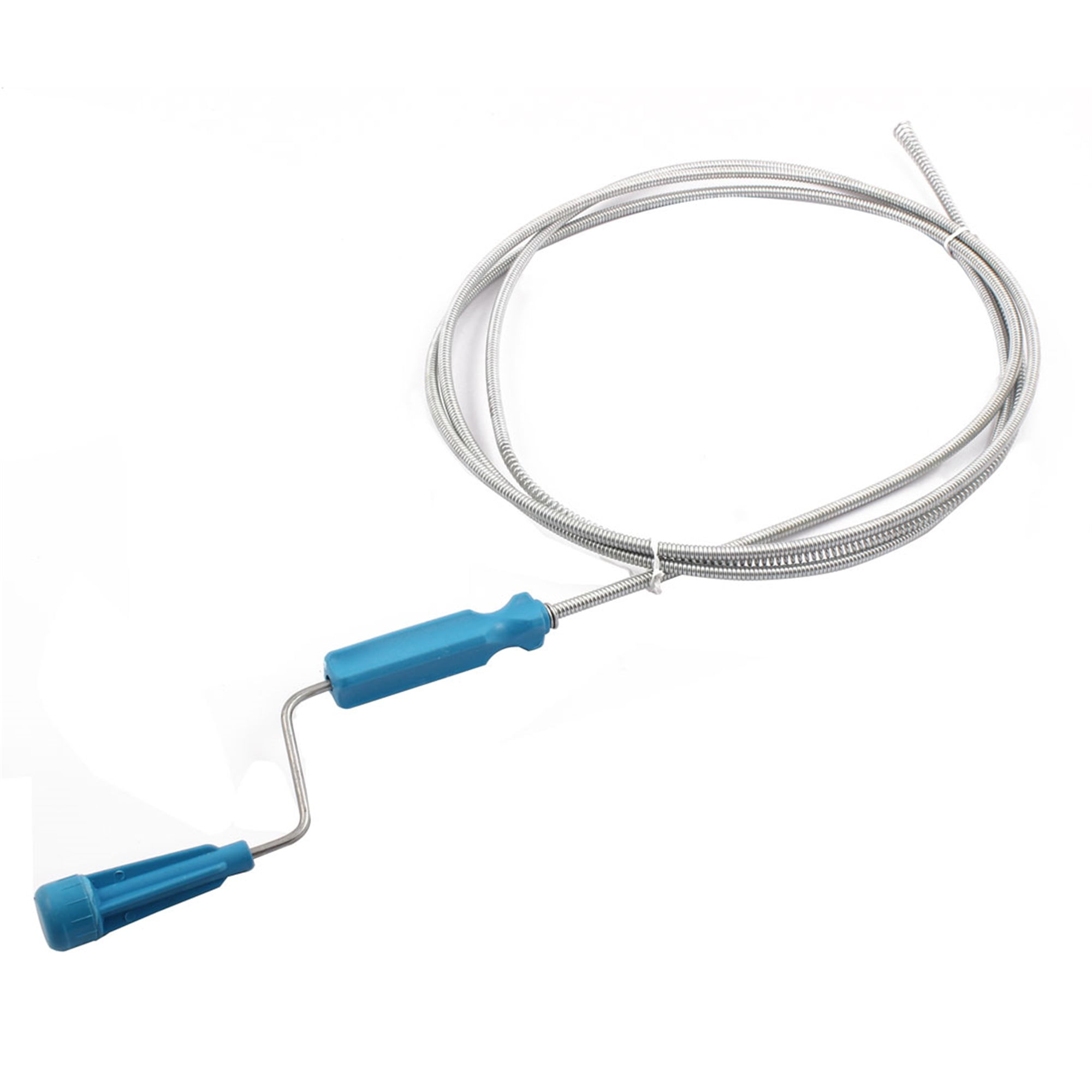 Uxcell Hand Bent Spring Drain Clogged Pipe Sewer Toilet Cleaner 8.2 Feet Long