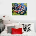 thumbnail image 5 of EastSmooth Nine Koi Fish Feng Shui Carp Lotus Pond Pictures Abstract Canvas Wall Art for Living Room Modern Home Decor, 5 of 6