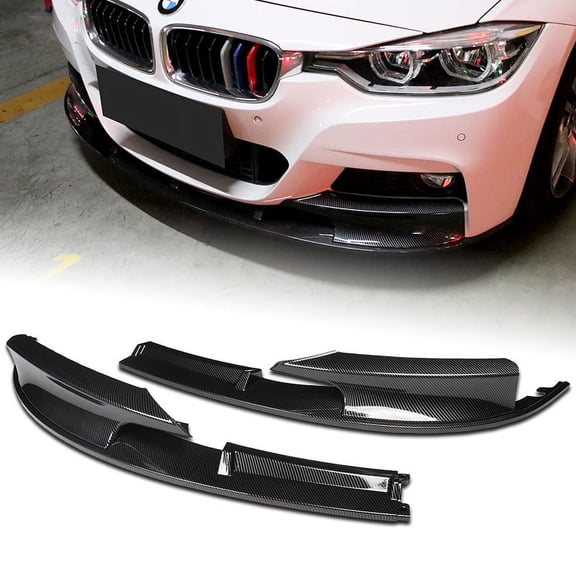Stay Tuned Performance For 12-18 BMW 3-Series M-Sport M-Tech F30 F35 Carbon Look Front Bumper Lip Kit