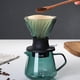 thumbnail image 1 of Interruptor de goteo de inmersión de 600 ml Cristal para cafetera de vertido Gotero de café en forma de V y filtro, 1 of 5
