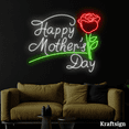 thumbnail image 3 of Craftnamesign Happy Mother's Day Neon Sign, Mother's Day Decor, Mom Gifts, 3 of 4