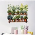 thumbnail image 2 of Adhesivos de pared de PVC con forma de planta verde, 30 x 60 cm, 2 hojas, 2 of 4