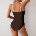 thumbnail image 4 of One Piece Swimsuits for Women Built-in Bra Sweetheart Neck Twist Front Monokini Ruched Tummy Control Bathing Suits Slimming Flattering Beachwear, 4 of 5